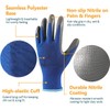 Polyester Work Gloves With Nitrile Coating