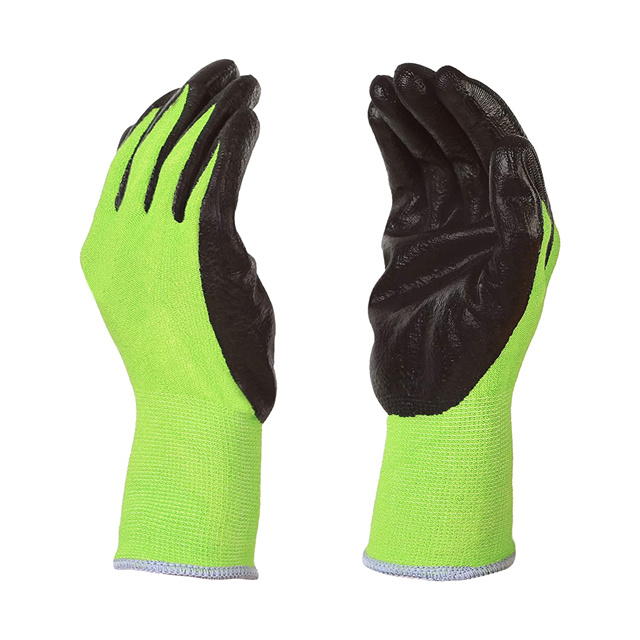Bamboo Gardening Gloves With Nitrile Coating 